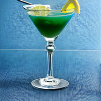 Blue-on-Blue Martini 